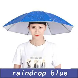 Groothandel Lage Moq Klein Formaat Hoofd-Gemonteerde Zilveren Hoed Paraplu Voor Buiten Kan Worden Aangepast Met Logo