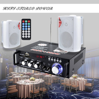 Vant VA-GF600 / PY50 Güç Amplifikatörü 300W+300W PMPO 2.0 Kanal 12V-220V %0.5 THD 90dB Ev Sinema Hoparlörleri