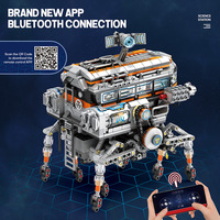 Reobrix 99003 Technical Star Science Station Explorer, Modelo de Coche Espacial de Aviación, Bloques de Construcción RC, Juego de Ladrillos de Juguete