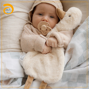 Couverture Douce en Coton Tendance, Vente Flash, avec Lapin, Ours, Canard, Oie, Poupée de Dentition et Couverture de Sécurité pour Bébé, Ensemble Cadeau pour Nouveau-né - Product Image 3