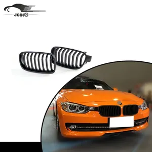 PP auto frente grills preto pintura acabada para BMW F30 F35 grade de malha