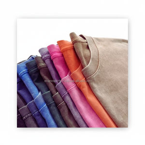 Camiseta formal para hombre, diseño bordado, material de punto de poliéster/algodón, 240 gramos, serigrafía, estilo de patrón sólido - Product Image 1