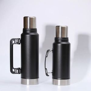 Bouteille d'eau de sport de voyage 1L 1.4L 1.9L en acier inoxydable, thermos isotherme sous vide avec poignée, durable - Product Image 6