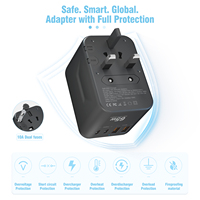 Adaptador de Viaje Universal 2026, Superventas, PD 35W, de EE. UU. a Europa, Reino Unido, Australia, Asia y Todo el Mundo, con Tomas de Corriente Alterna