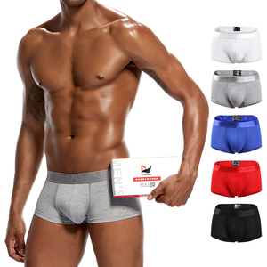 Ropa Interior Masculina, Calzoncillos Boxer de Estilo Sexy, <span class=keywords><strong>Pantalones</strong></span> <span class=keywords><strong>Cortos</strong></span> Masculinos de Alta Elasticidad, Calzoncillos Boxer Transpirables para Hombre - Product Image 1