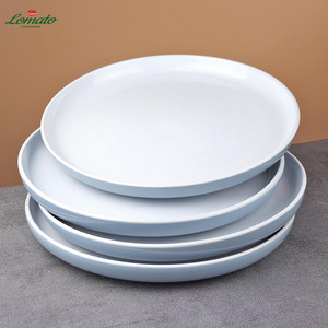 Vente en gros d'assiettes en céramique grises rondes pas cher 10.5 pouces Offre Spéciale assiette alimentaire en céramique prêt à expédier plaques en céramique indiennes pour le soudage - Product Image 3