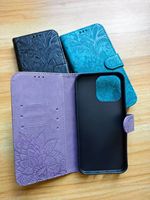 Dompet Kulit Bermotif Bunga untuk Samsung Galaxy S25 S26 S24 S23 S22 Ultra Plus S21 FE M52 F52 F62 M62 M53 M56