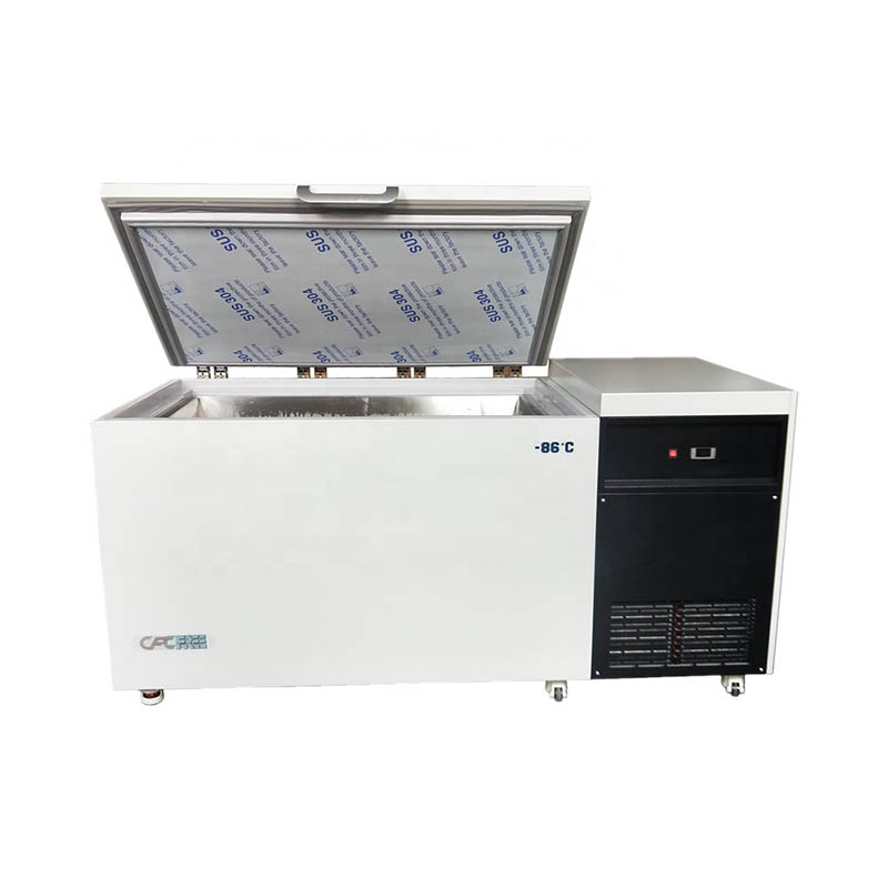 -60C degree low temperature freezer 480L chest deep freezer for biological samples used in university and institutes