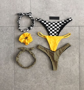 Mode Neues Design Private Label Benutzer definierte Logo Farbe Bikinis Umwelt freundlicher Stoff Sexy Badeanzug Frauen Bikini Set Bademode - Product Image 3