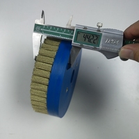 Brosse à disque en fil noué en acier recouvert de laiton, usage industriel intensif, diamètre 150 mm, poils en bronze, certifiée ISO9001, OEM 25,4 mm