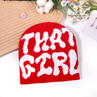 Bonnet en tricot jacquard unisexe STAR, style streetwear, personnalité pour les voyages, la plage, les hommes d'affaires, les femmes, temps froid
