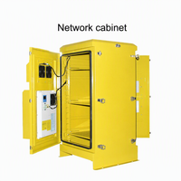 Armoire réseau en acier personnalisée 22U pour extérieur avec refroidissement par air, protection IP65 contre les intempéries pour serveurs et équipements de télécommunications, en stock
