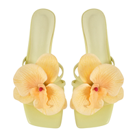 Sandales plates pour femmes et dames personnalisées de couleur fraîche chaussures à talons courts prix d'usine OEM