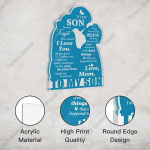 Letrero de mesa de acrílico rosa, adorno para decoración del hogar, regalo para abuela, amiga, esposa, hijo, hermano, mamá, papá, hermana - Product Image 3