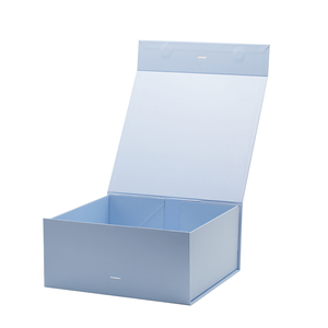 Powder Blue Color Folding <b>Box</b> with Ribbon Slots Luxury Package for <b>Wedding</b> <b>Gift</b> Bridal Bridesmaids <b>Gift</b> Packing <b>Box</b> with logo - Product Image 3