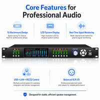 Procesadores de Audio de Alta Gama PLG360, 3 Entradas y 6 Salidas, Sistema de Sonido DSP para Altavoces, Mezclador Digital Inteligente Profesional
