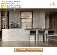 Armoire de cuisine américaine sur mesure en chêne blanc laqué, style Shaker, avec îlot et garde-manger, certifiée CE CARB P2 FSC, vente en gros directe usine OEM