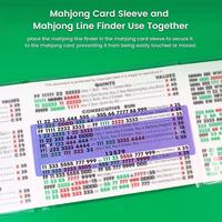 2026 Modern Acrylic Mahjong Scoring Rules Card with Transparent Magnifier 4-Player Game