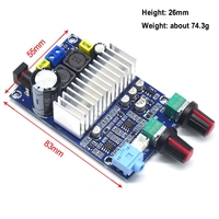 Amplificateur de puissance numérique mono, carte d'amplificateur de puissance numérique TPA3116, module de subwoofer