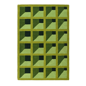 Tapis floral de style gustavien 100% laine personnalisable ton vert luxuriant doux épais tufté à la main pour la décoration de sol de la maison tapis de jardin - Product Image 1