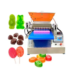 small automatic desktop Chocolate gummy fruit hard soft candy form pouring making machine depositor