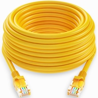Cable de Conexión Ethernet CAT5e UTP Directo de Fábrica, 100% Cobre Puro, RJ45, PVC, Cable de Red para Interiores/Exteriores, 0.5m-100m