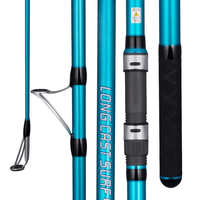 Canne à pêche de surf de haute qualité 4,2 m, fabriquée au Japon par Fuji, pour lancer longue distance, poids de plomb 80-150g/100-250g/200-400g, trois sections, pour la pêche en mer et en eau salée.