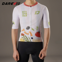 Darevie Chine Vente en gros Vêtements de cyclisme à manches courtes Conception sur mesure par l'usine Créez votre propre maillot de cyclisme Bite Spin Win