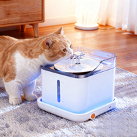 Fontaine à eau intelligente WiFi automatique en acier inoxydable pour chats et chiens