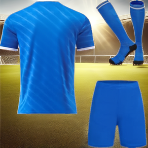 Maillot de football personnalisé pour tournoi national, manches courtes, séchage rapide, logo en silicone, broderie sublimée, vêtements de club, adulte - Product Image 2