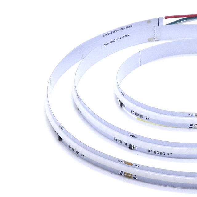 24V Dot-Free Dimmable Dream Color LED COB CSP Strip Light RGB Addressable CCT 2-3 Color Changeable Strip Light