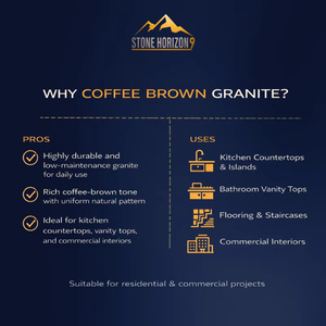 Coffee Brown <b>Granite</b> Slabs 2cm Polished | Indian Dark Brown <b>Granite</b> for Flooring & Countertops | Export Quality - Product Image 6