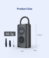 Mini gonfleur de pneus numérique portable 150 PSI, gonfleur de pneus sans fil, compresseur d'air pour voiture, pompe à air automatique, pression préréglée