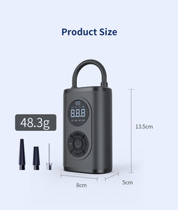 เครื่องสูบลมยางแบบพกพาขนาดเล็ก 150PSI พร้อมหน้าจอดิจิตอล เครื่องสูบลมไร้สายสำหรับรถยนต์ ปั๊มลมอัตโนมัติ ตั้งค่าแรงดันได้ - Product Image 6