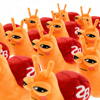 Créateur de jouets en peluche, personnage d'escargot personnalisé, peluche sûre pour les enfants, escargot kawaii, animaux en peluche doux, jouet d'anime