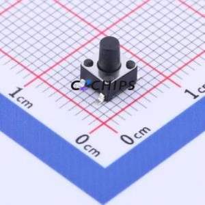 UK-B0206-G6-250-JZ Tactile Switch SMD Switch Single Pole Single Throw Round Button 2.5N Vertical Mount - Product Image 1