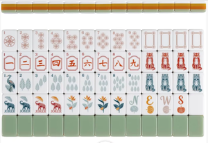 Set da Gioco Mahjong Western Rosa con Tessere Incise di Sweet <span class=keywords><strong>Jojo</strong></span> Designs, Borsa da Viaggio in Acrilico a 4 Strati - Product Image 4