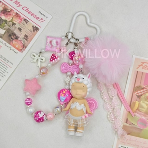 พวงกุญแจตุ๊กตา Sonny Angel แบบกำหนดเอง พวงกุญแจโลหะ DIY พวงกุญแจตุ๊กตา PVC อุปกรณ์เสริมพวงกุญแจ ขายส่ง - Product Image 5