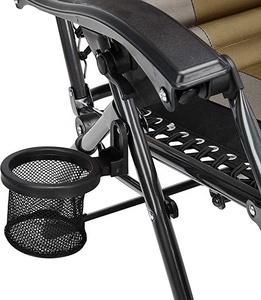 WOQI الحديثة خفيفة الوزن عالية الجودة في الهواء الطلق قابلة للطي انعدام الجاذبية كرسي صالة مستلق مع مظلة وسادة جانبية خزانة - Product Image 3