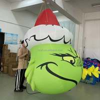 Modèle gonflable suspendu du Grinch, modèle de personnage gonflable pour la décoration