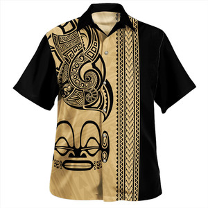 Camisas hawaianas DE LAS Islas Marquesas de verano para hombres, polinesio escudo de armas, tatuaje <span class=keywords><strong>Tribal</strong></span>, camisa informal de gran tamaño, venta directa de POD - Product Image 1
