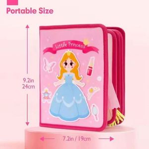 Nuevo Diseño: Tablero de Actividades Sensoriales de Fieltro para Niños Pequeños, Libro de Actividades Montessori Silencioso con Habilidades para la Vida, Cognición, Clasificación y Emparejamiento - Product Image 5