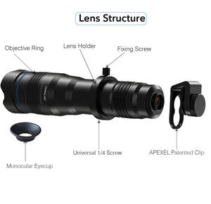 Apexel Personnalisé Tir la Lune 36X Téléobjectif Zoom Lentille de Caméra De Téléphone Portable pour <span class=keywords><strong>iphone</strong></span> - Product Image 2