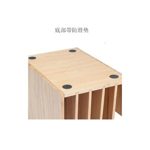 Organisateur de bureau en bambou, dossier de rangement de documents multi-pages 25,4x22,5x18 cm, style minimaliste pour bureau - Product Image 2