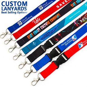 Promotional <b>Polyester</b> Strap <b>Lanyard</b> Custom Logo Attachment Badge Id Card Keychain <b>Lanyard</b> Holder - Product Image 1