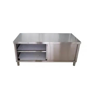 餐厅商用金属SS304食品级厨房烹饪桌切割储物桌面工作台