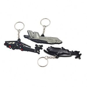 Meilleures ventes 2025 - Porte-clés écologique en forme d'avion 3D, porte-clés en PVC souple, porte-clés d'avion 2D personnalisés, cadeaux promotionnels - Product Image 3