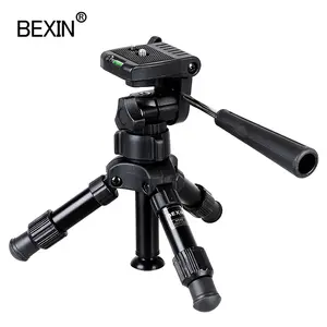 BEXIN MS02 Tripé portátil com câmera tripé flexível com cardan 3D para fotografia ao vivo do smartphone