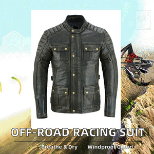 Traje de Motociclismo Versátil y Elegante para Carreras Todoterreno, Camiseta de Manga Larga, Transpirable, Resistente al Viento y Absorbente de Sudor - Product Image 2