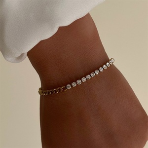 ชุดเครื่องประดับสร้อยคอเทนนิสสแตนเลสแบบขายส่งสำหรับผู้หญิง - Product Image 3